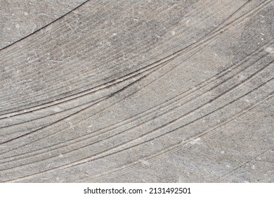 Texture Curved Lines Drawn On Concrete Stock Photo 2131492501 