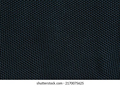 Texture of dark fabric for bags, gray background with copy space.
