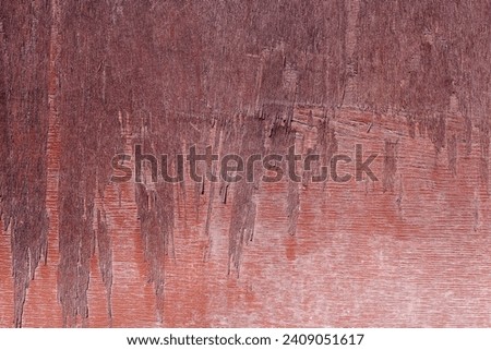 The texture of the decayed wood grain.