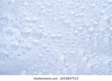 The texture of dense foam with bubbles.