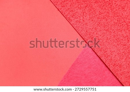 Texture of different coral papers as background, closeup