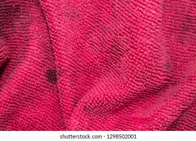 Texture Of Dirty Microfiber Towel 