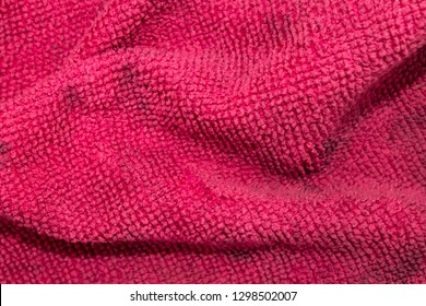 Texture Of Dirty Microfiber Towel 