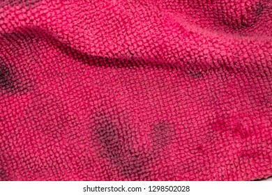 Texture Of Dirty Microfiber Towel 