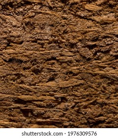 The Texture Of The End Side (cut) Of The Old Chipboard Slab 