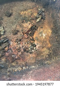 Texture Of Extreme Rust And Dust And I Guess Food? Hard To Believe But This Was The State Of The Oven We Got In Our Rental Apartment!