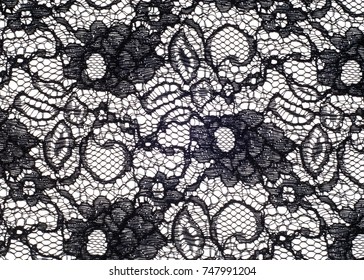 Black Lace Floral Seamless Pattern Stock Vector (Royalty Free) 282421130