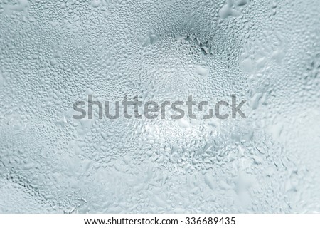 texture of frozen water drops cool ice glass