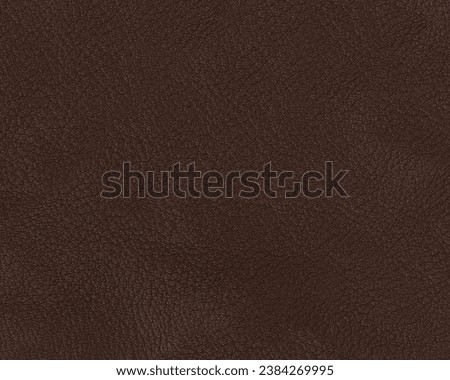 Texture of full grain dark brown premium leather