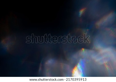 Texture of the glare effect,  Colorful lens artifacts