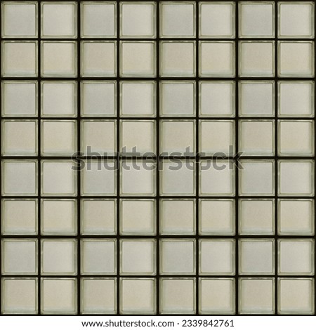 Texture of glass wall. Glass blockwork