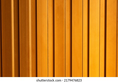 The Texture, Gold, Of The Steel Door With A Straight Line