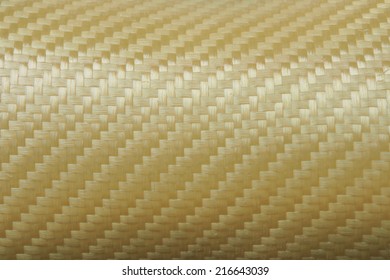 Texture Of Golden Kevlar Fiber