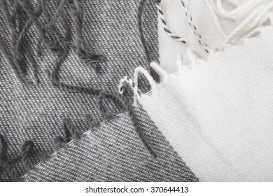 texture of gray and white cloth