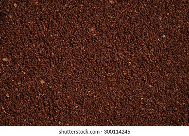 The Texture Of The Ground Coffee .