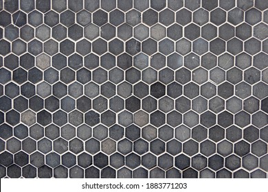 texture hexagon gray tiles