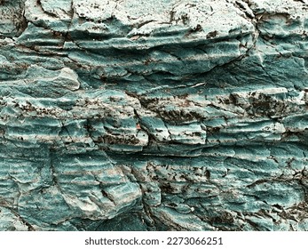 Texture image of blue azurite ore stone surface. Abstract nature backgrounds - Shutterstock ID 2273066251