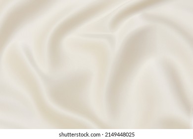 Texture of ivory silk fabric. Background, pattern - Shutterstock ID 2149448025