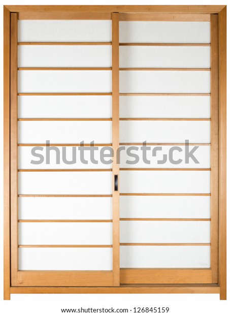 Texture Japanese Sliding Paper Door Shoji Stockfoto Jetzt