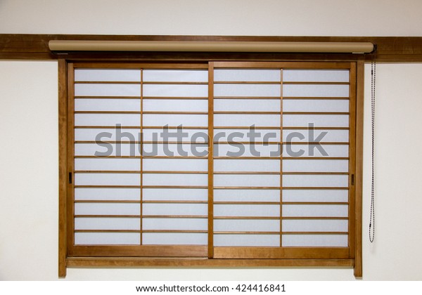 Texture Japanese Sliding Paper Door Stock Image Download Now