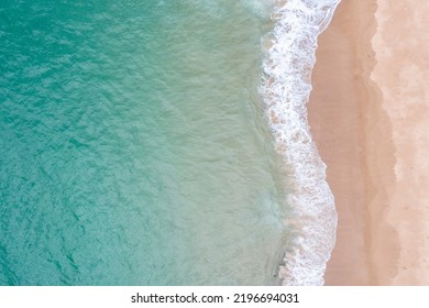 Texture of landscape of turquoise beach and golden sand, heavenly beach - Powered by Shutterstock