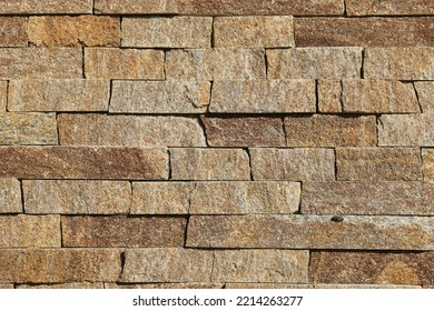 Texture Of Light Brown Brick Wall As Background