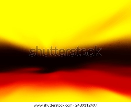 texture of light with a gradation change from bright yellow to black to red to yellow image.