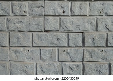 Texture Of Light Grey Unpainted Brick Veneer Wall