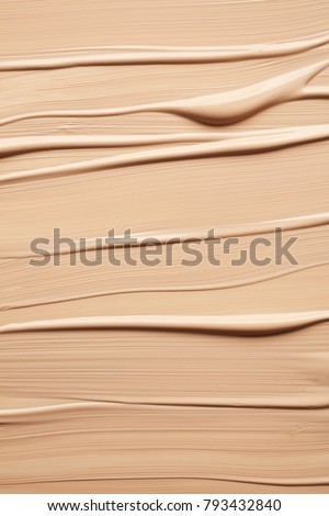 Texture of liquid foundation