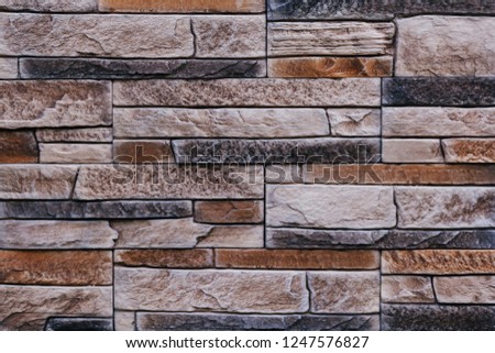 the texture of the masonry
