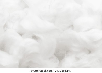 Texture of medical cotton close-up. Cotton wool. Health. Medicine