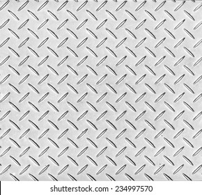 Texture Of A Metal Diamond Pattern Plate.
