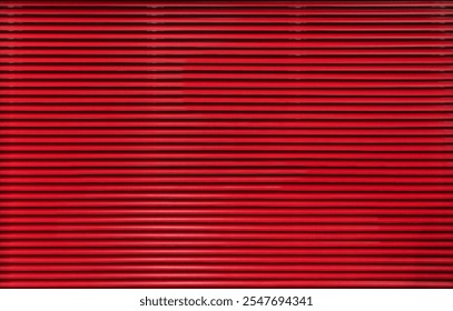 Texture of metal red roller shutter door