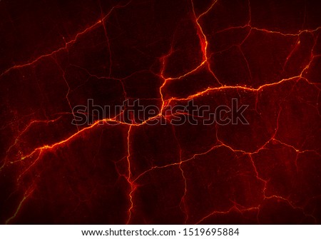 The texture of molten lava. Lava crack ground mud                               