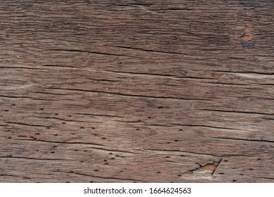 Texture Od Wooden Planks. Wall Made Of Antique Wood. Raw Wood After Years.