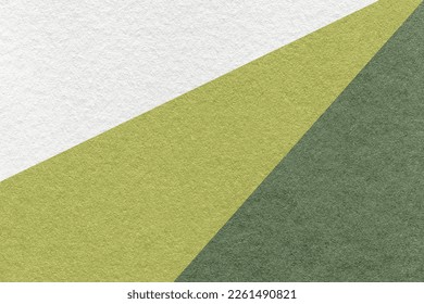 Texture old craft white  green   olive color paper background  macro  Structure vintage abstract cardboard and gradient   rainbow pattern  Felt backdrop closeup 