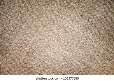 Texture Of An Old Dirty Potato Sack As Background