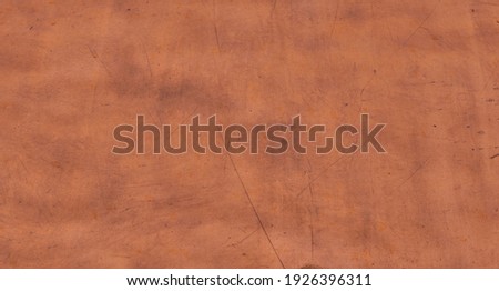 texture of old metal copper sheet with scratch 