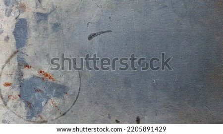 Texture Old Painted Textile Surface Grunge Rough Dirty Stain Background Blue Gray Colors Beautiful Backdrop