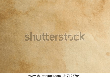 Texture of old paper as background, top view