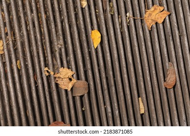 Texture Of An Old Passenger Car Cabin Filter