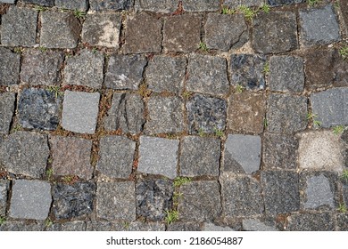 Texture Of Old Paving Stones. Background For Design