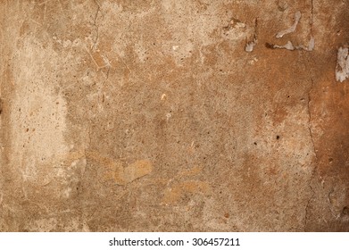 Texture Of Old Rustic Wall Covered With Gray Stucco