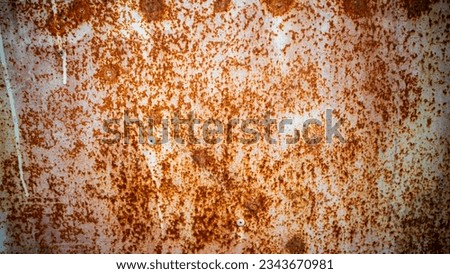 texture of an old and rusty iron gate