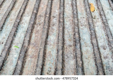 Texture Of Old Rusty Pickup Truck Bed