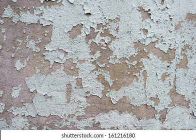 Texture of old shabby white wall.
