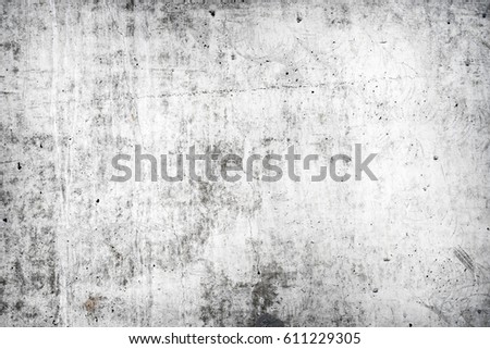 Texture of old white concrete wall for background