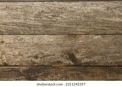 Texture of old wood. Photo background. Gray background. Design. - Shutterstock ID 2311245397