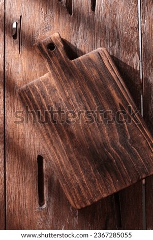 Similar – Image, Stock Photo brown wooden kitchen cutting board