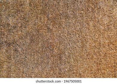 The Texture Of An Old And Worn Coir Doormat